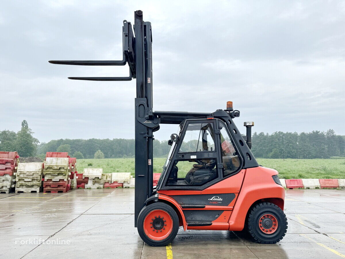 Linde H80D-03 diesel forklift